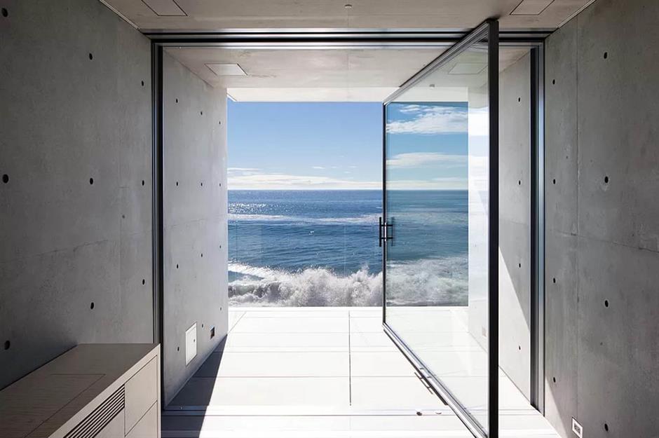 In Kanye West's concrete bunker in Malibu, he bought for $57.3 million. 