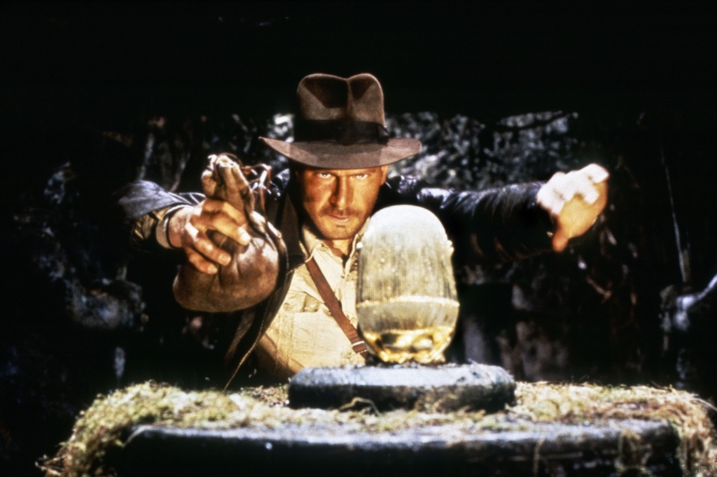 Harrison Ford as Indiana Jones in 1981 "Raiders of the lost ark."