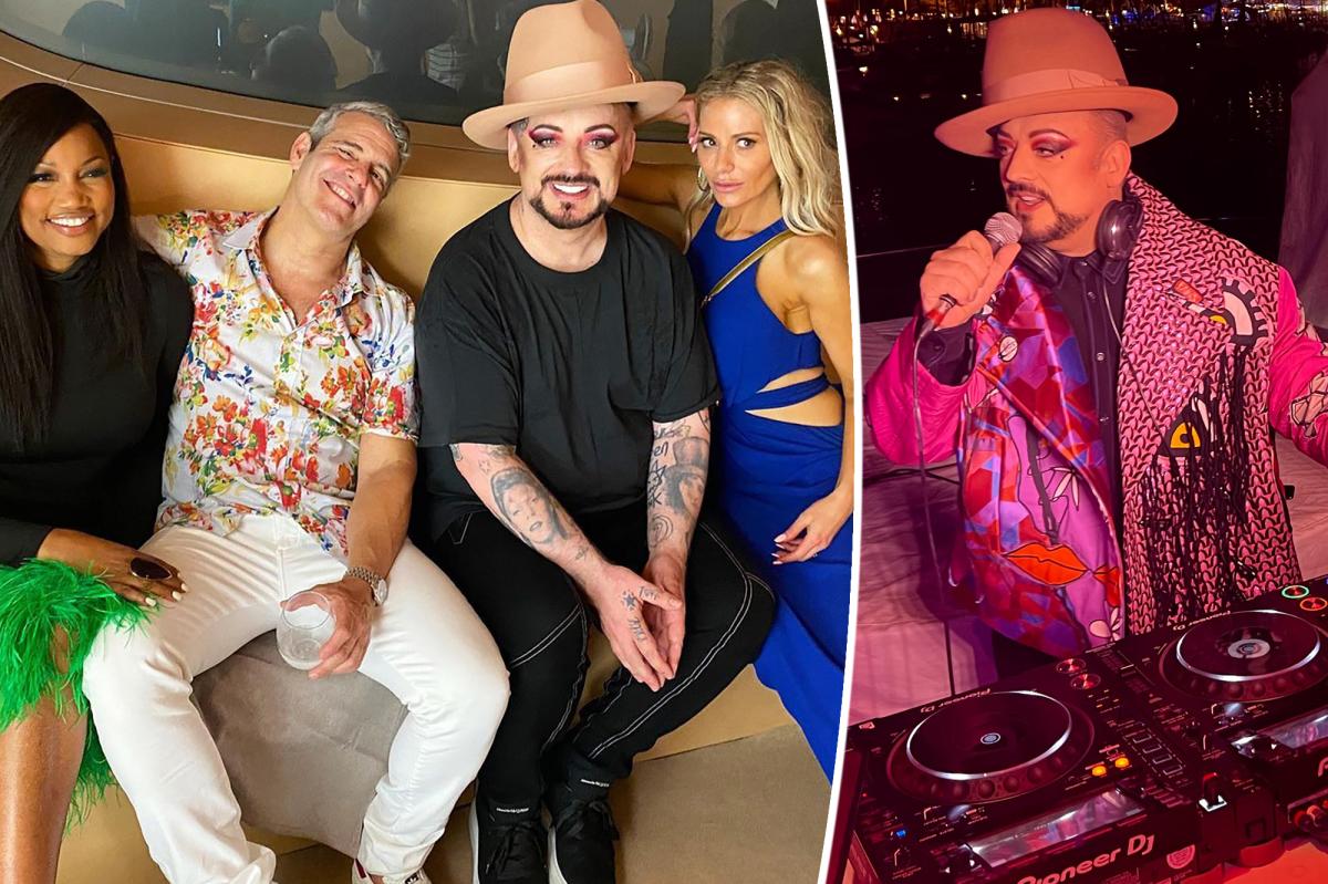 Bravolebrities party with Boy George on the yacht in Cannes