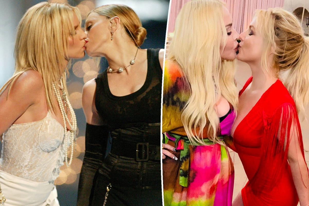 Britney Spears kisses Madonna again at Sam Asghari wedding