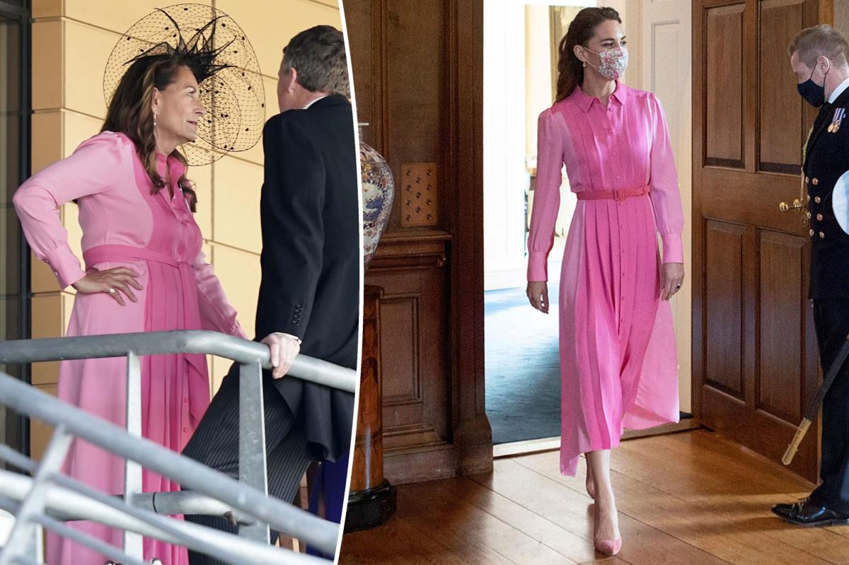 Carole Middleton wears daughter Kate's dress to Royal Ascot