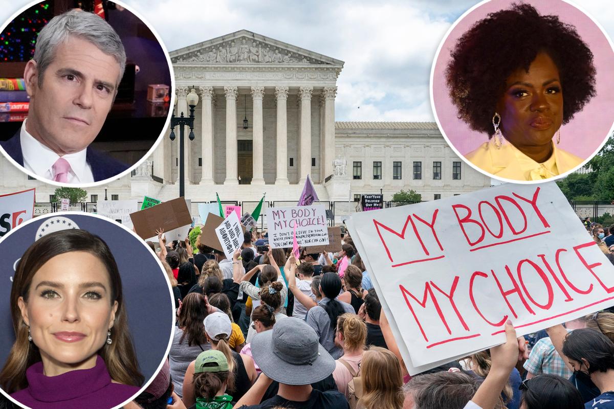 Celebrities React To Destroy Roe v. Wade.  by the Supreme Court