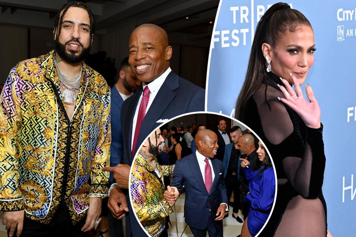 Eric Adams partying with Jennifer Lopez and reality stars
