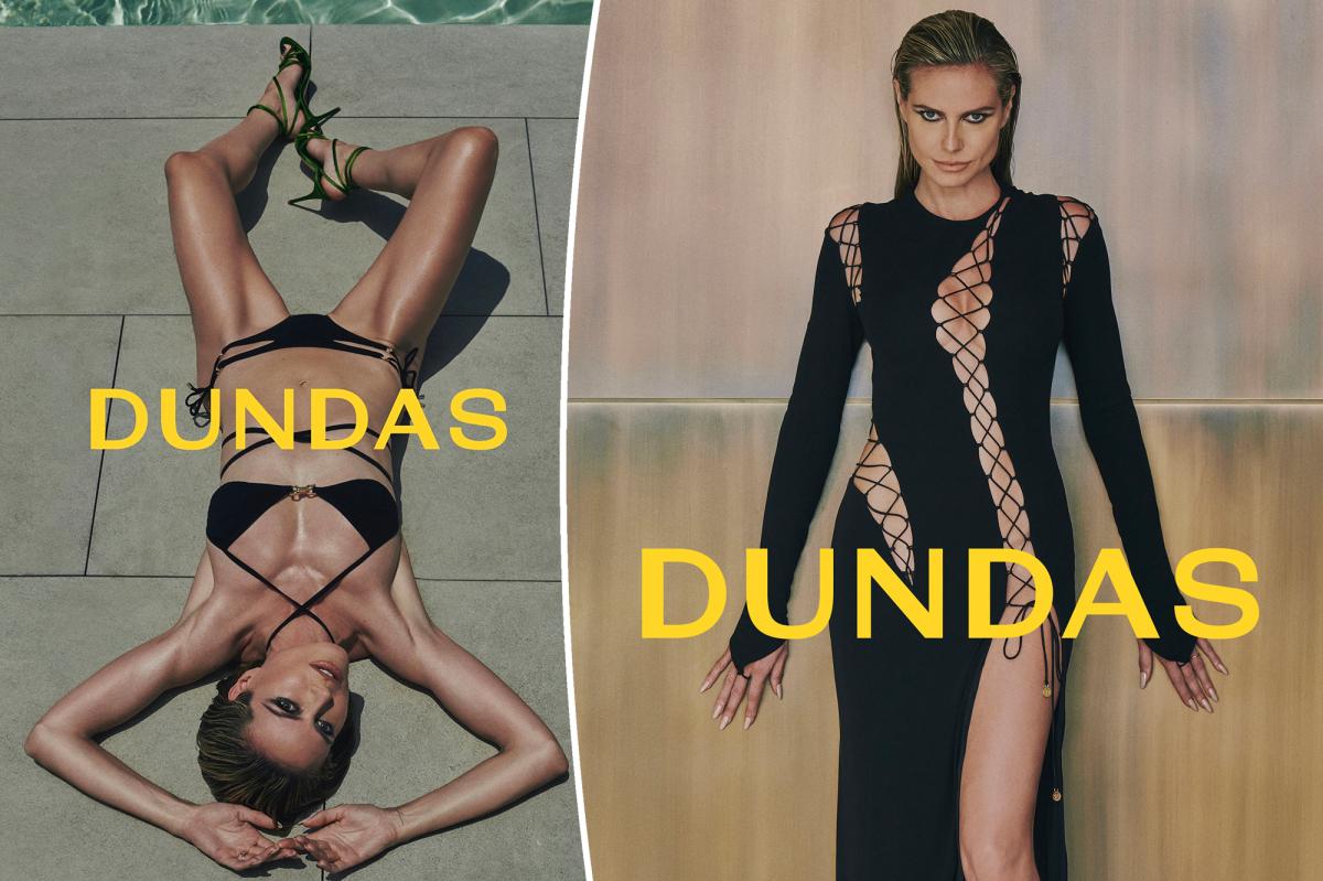 Heidi Klum is all caught up in sexy new Dundas campaign