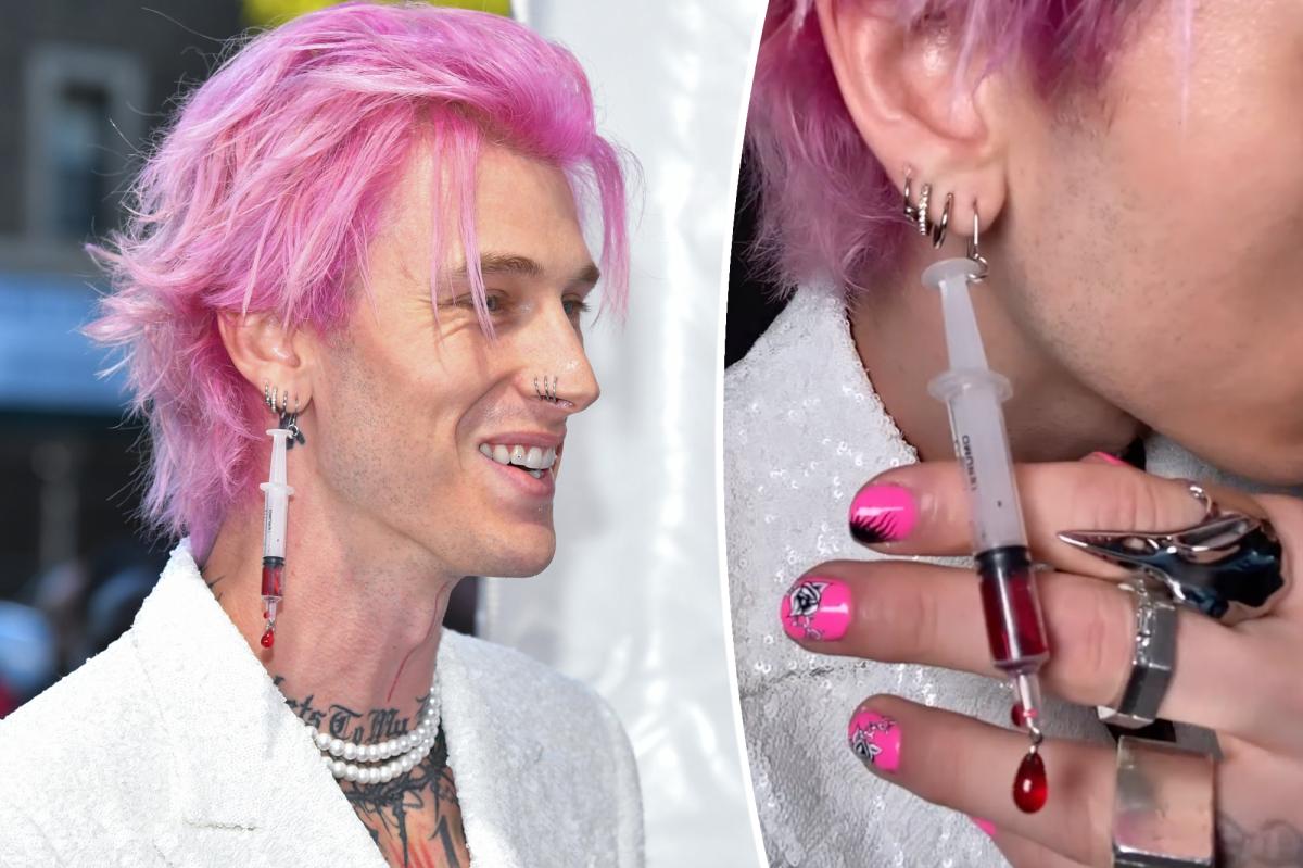 Is Machine Gun Kelly's earring filled with Megan Fox's blood?