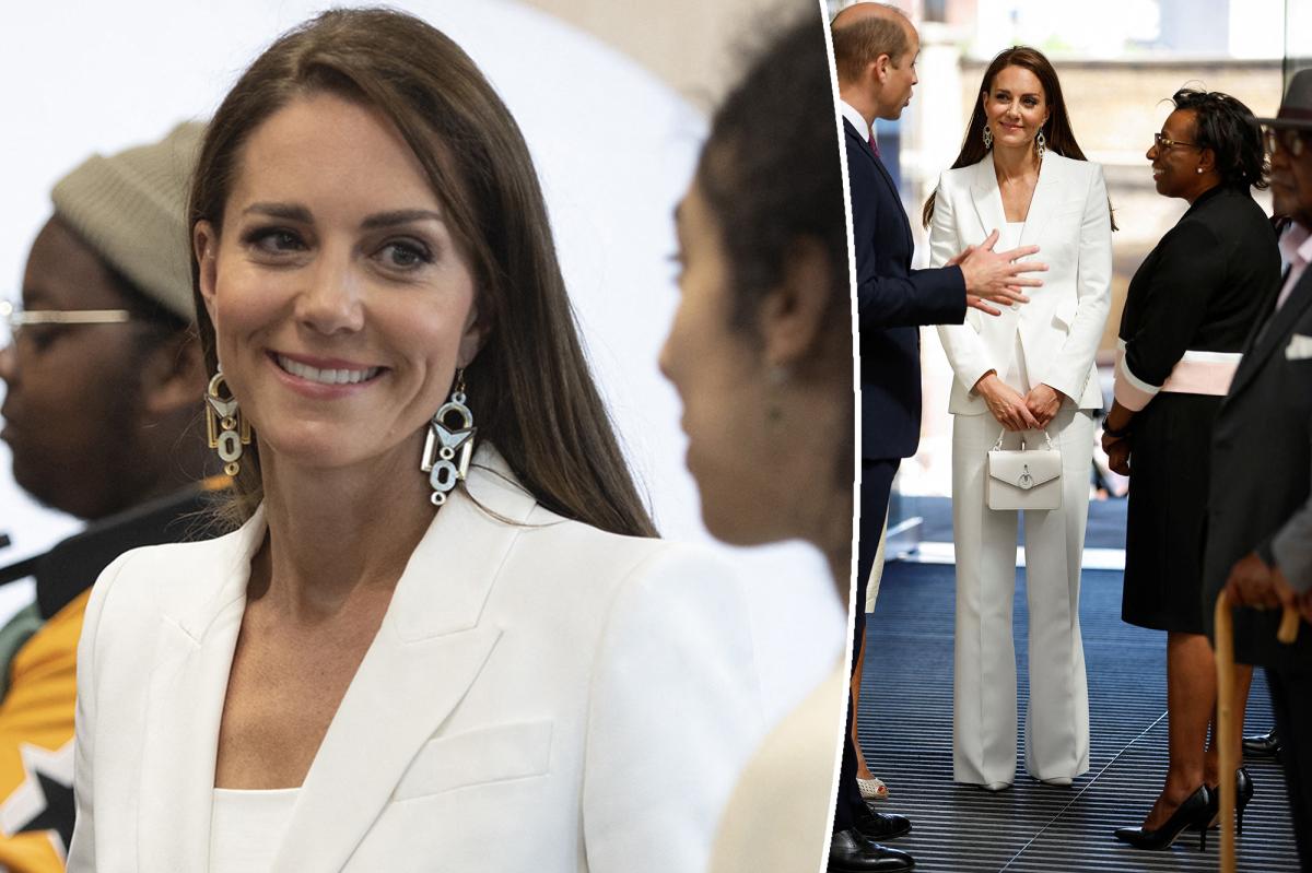 Kate Middleton wears earrings from the black brand on Windrush Day