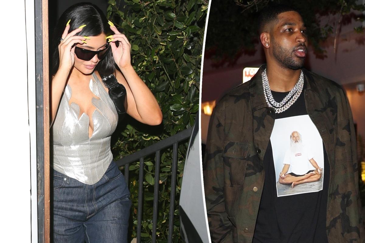 Kylie Jenner, Tristan Thompson run into each other at birthday party