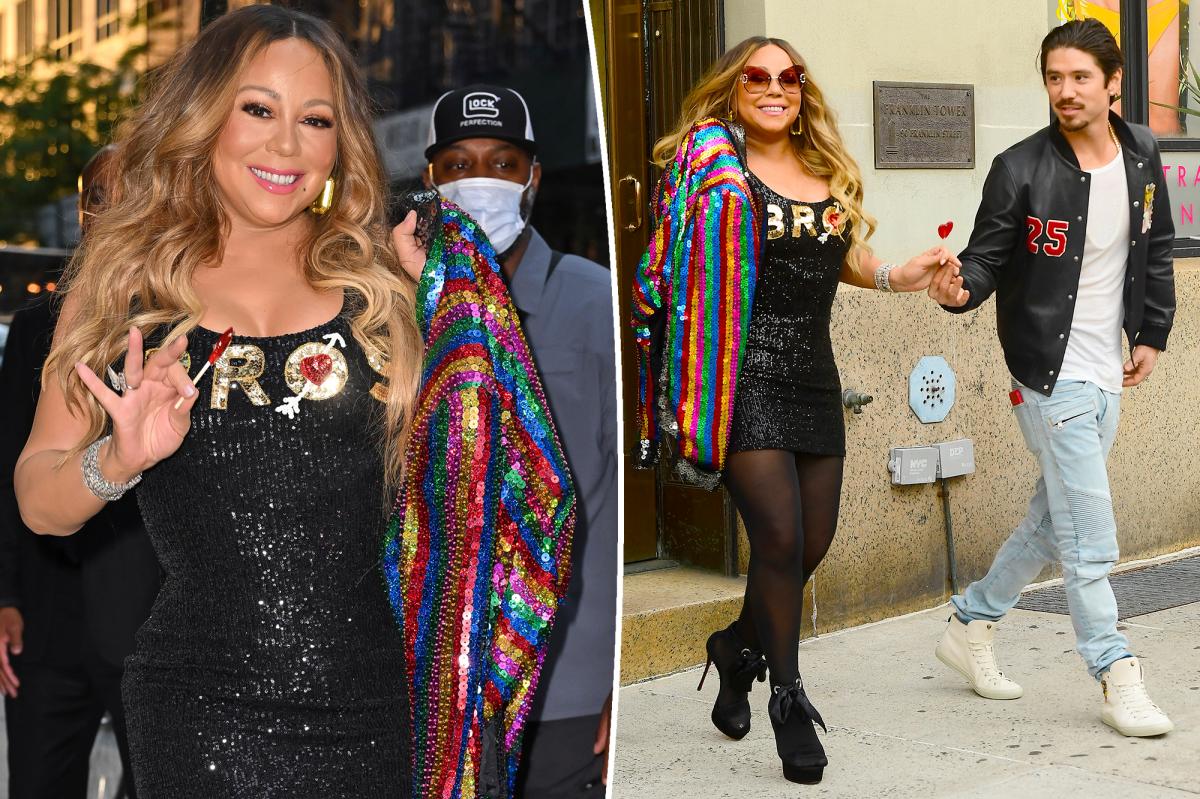 Mariah Carey Spotted With Boyfriend Bryan Tanaka In Sequin Dress