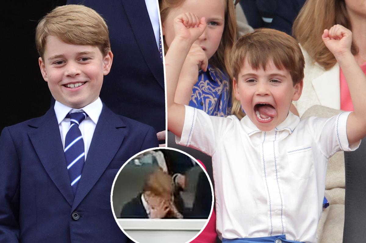 Prince George Responds To Prince Louis' Platinum Jubilee Antics