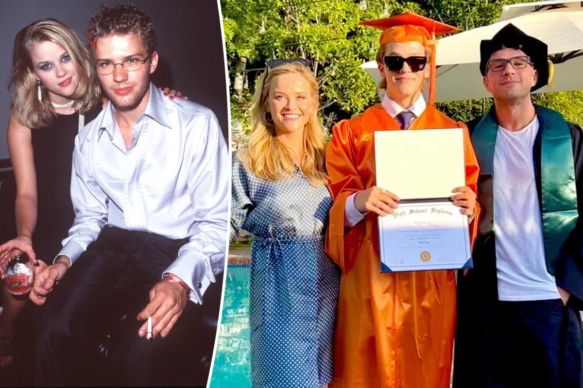 Reese Witherspoon and Ryan Phillippe Reunite with Son's Graduation