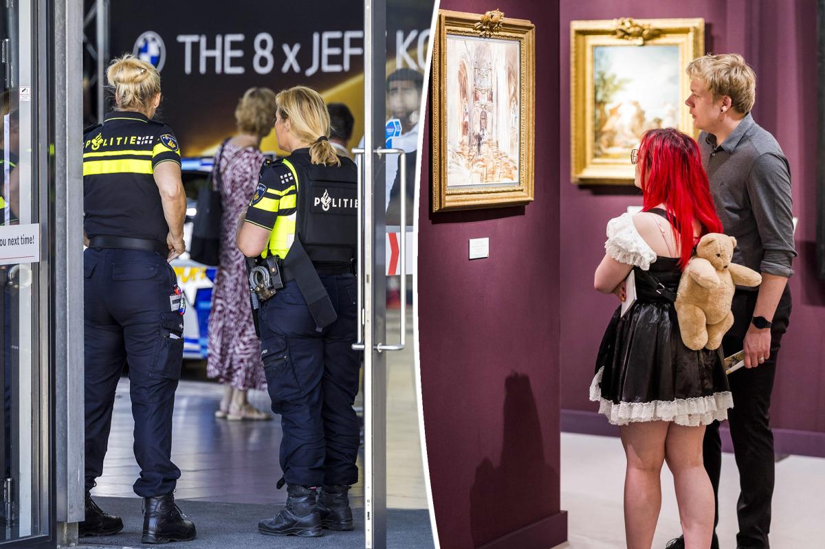 Robbers enter European art fair on day of robbery