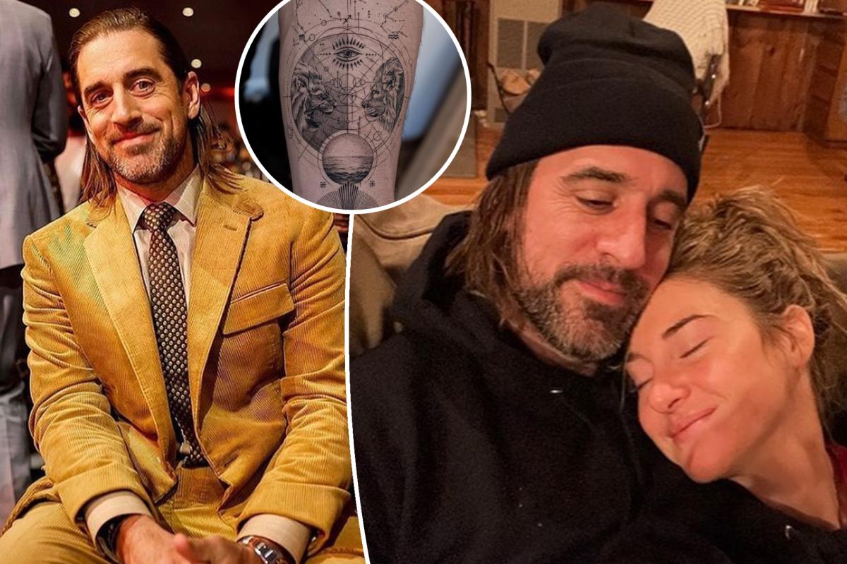 Aaron Rodgers gets first tattoo after split with Shailene Woodley