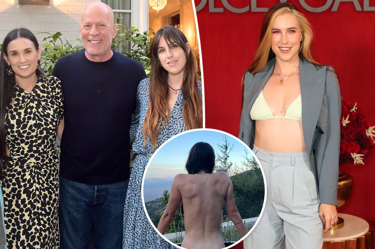 Bruce Willis, Scout, Demi Moore's daughter, goes naked on birthday