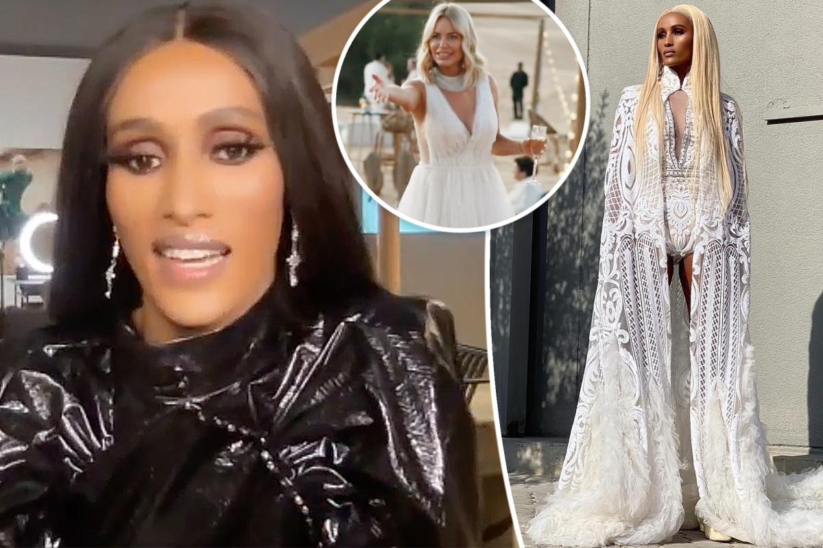 Chanel Ayan defends 'wedding dress' at engagement party Caroline Stanbury