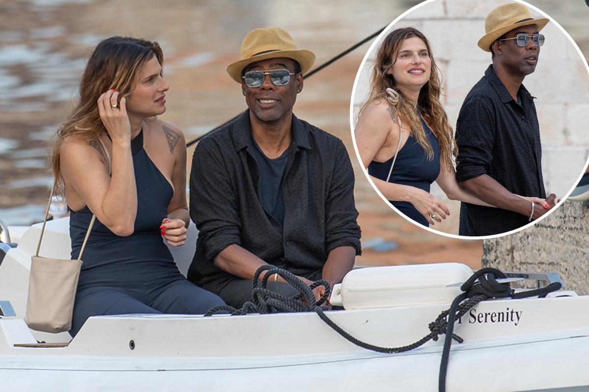 Chris Rock and Lake Bell on a romantic boat trip in Croatia