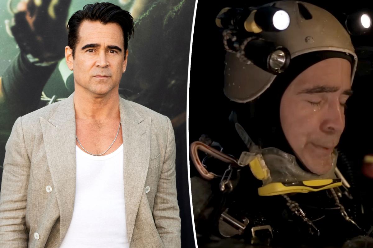 Colin Farrell had panic attacks underwater while filming movie