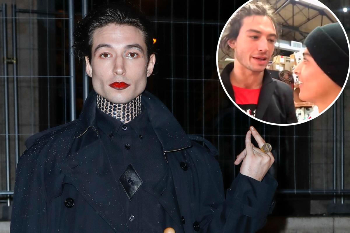 Ezra Miller offers to 'take out' shop assistant in resurfaced TikTok video