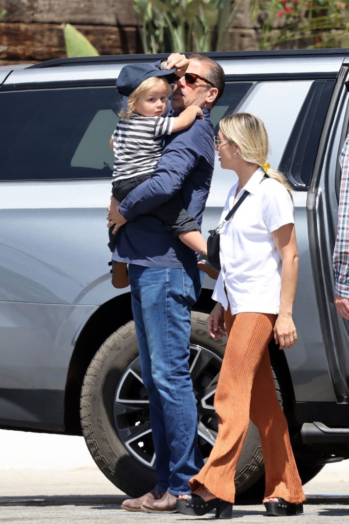 Hunter Biden with wife Melissa Cohen and toddler Beau on Thursday