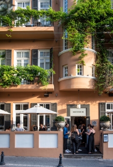 The Hotel Montefiore, Tel Aviv's first boutique hotel where Tarantino has repeatedly dined.