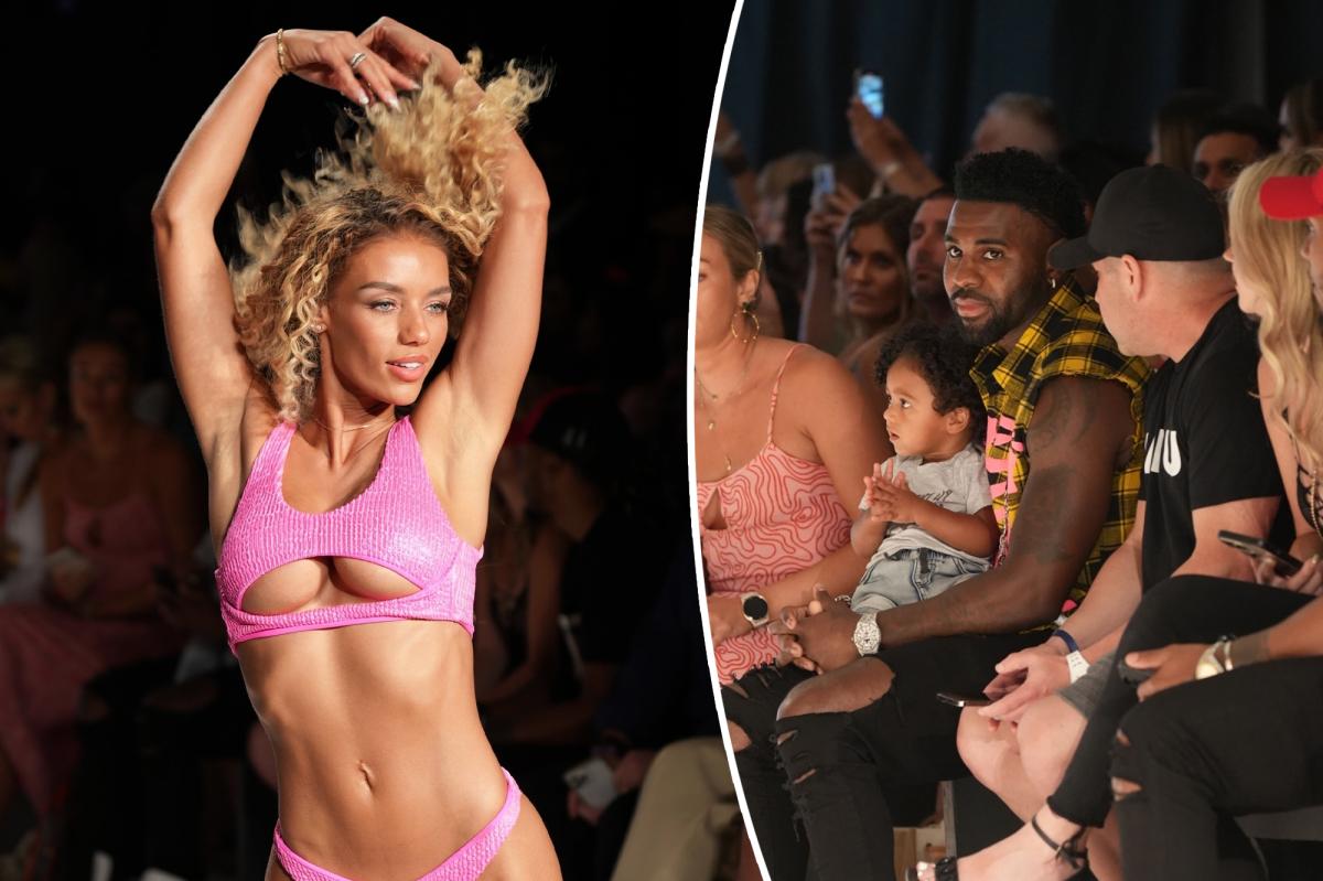 Jason Derulo admires ex Jena Frumes on the catwalk after cheating