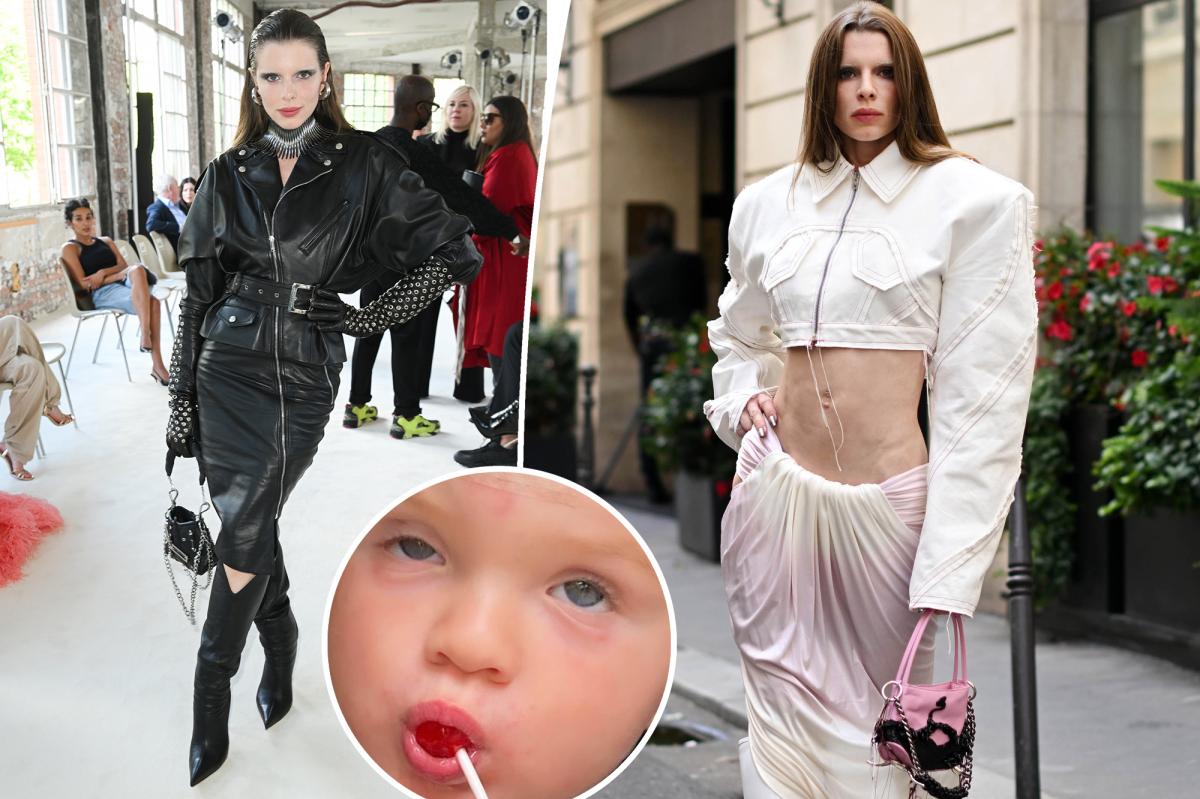 Julia Fox leaves Paris Fashion Week after son's health fears