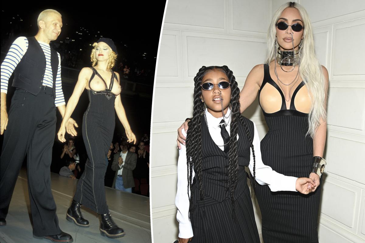 Kim Kardashian Brings Back Madonna's Infamous Bare Dress