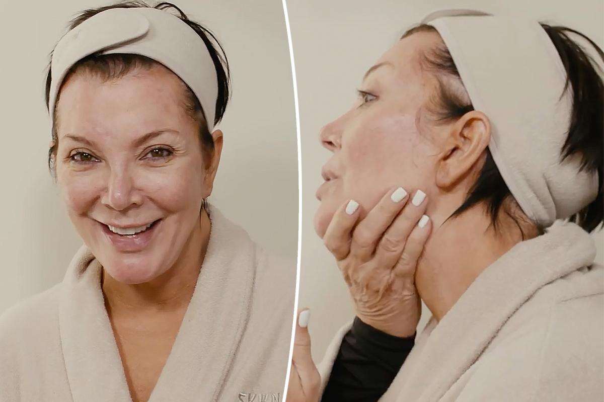 Kris Jenner goes makeup-free to share her skincare routine