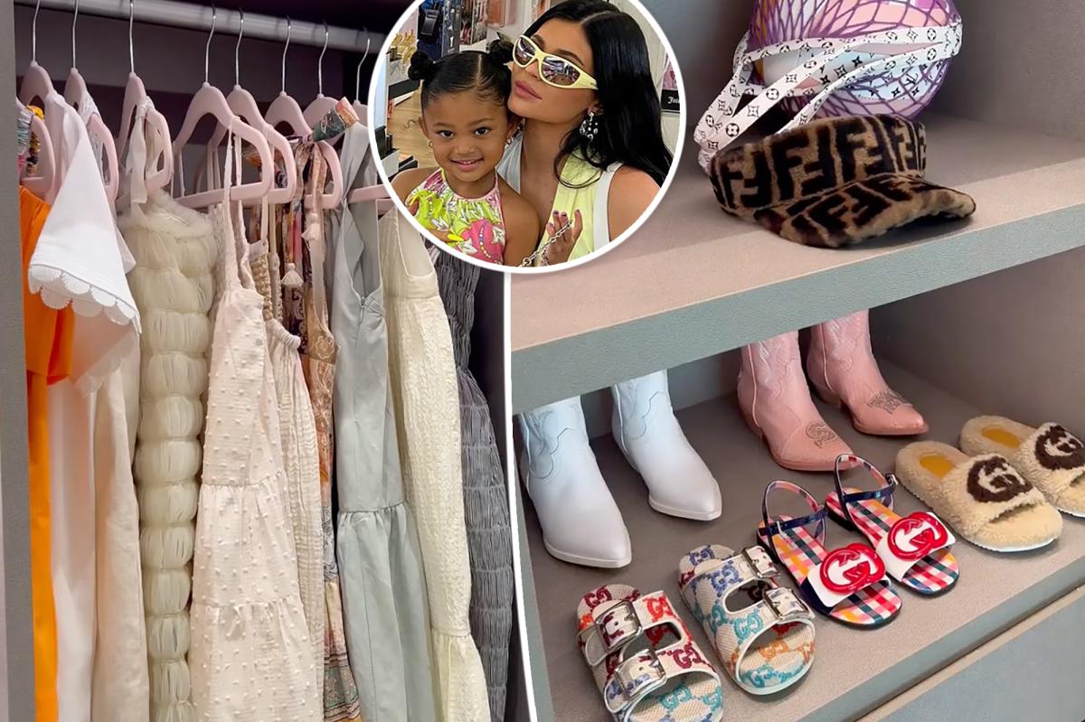 Kylie Jenner Shows Off Daughter Stormi's Closet On TikTok