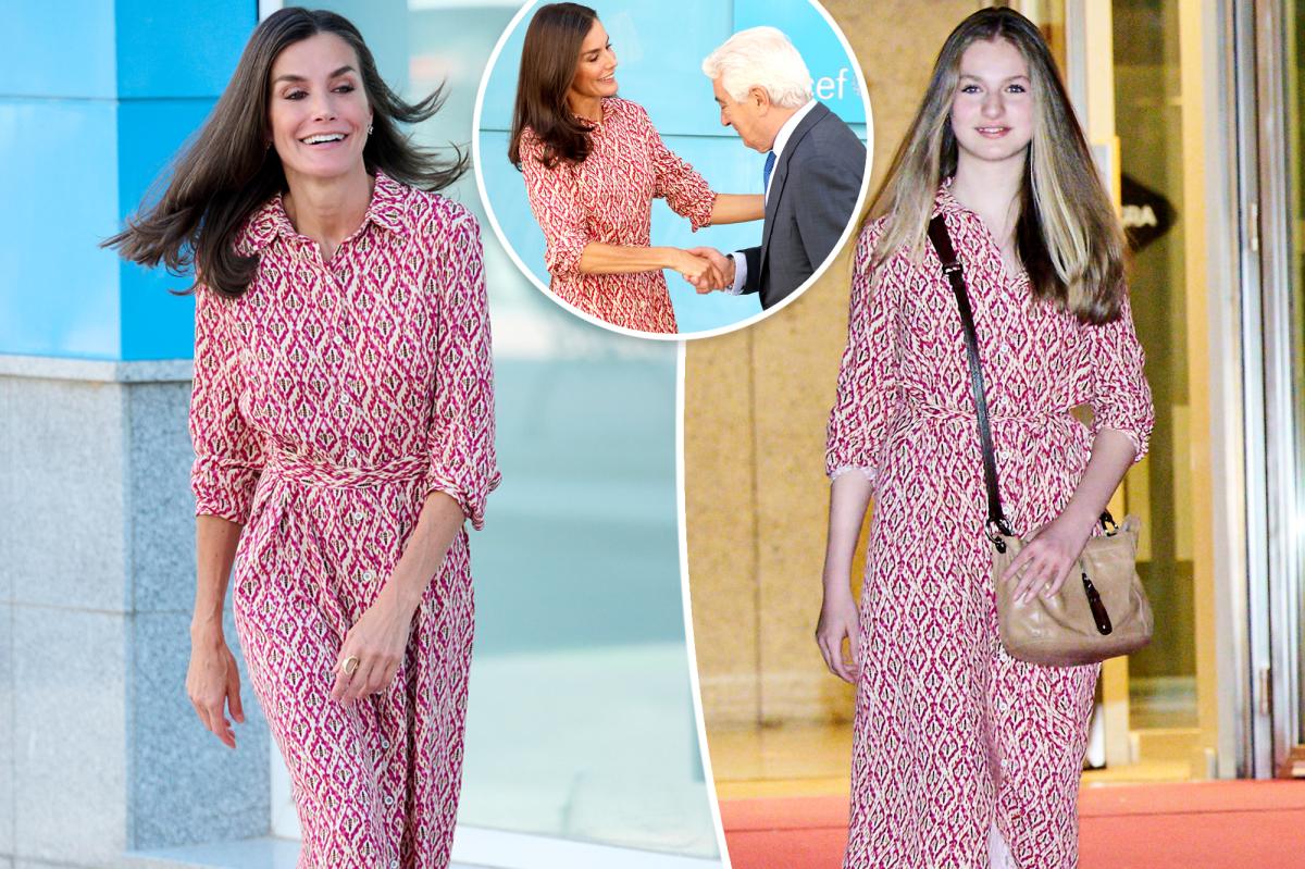 Queen Letizia of Spain lends daughter's $40 dress
