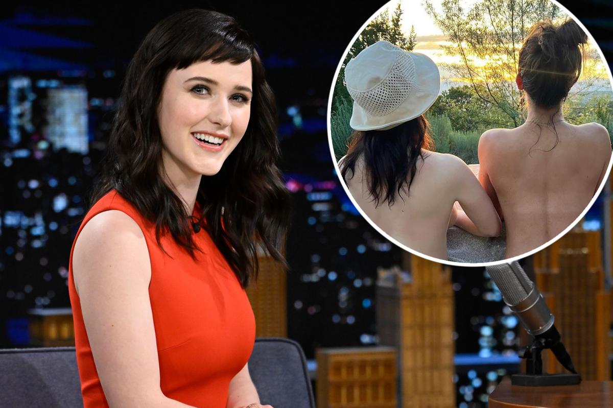 Rachel Brosnahan goes topless to celebrate 32nd birthday