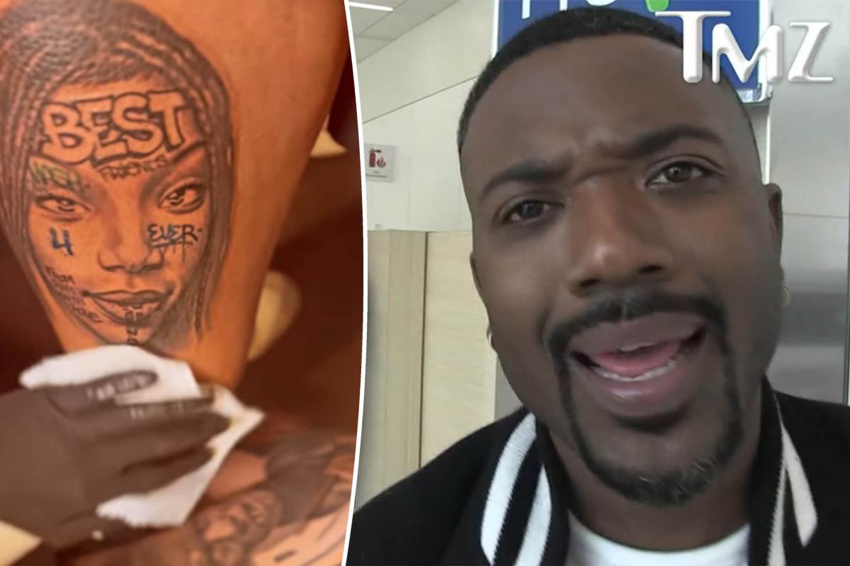 Ray J denounces critics of his Brandy tattoo: 'My leg, my sister'