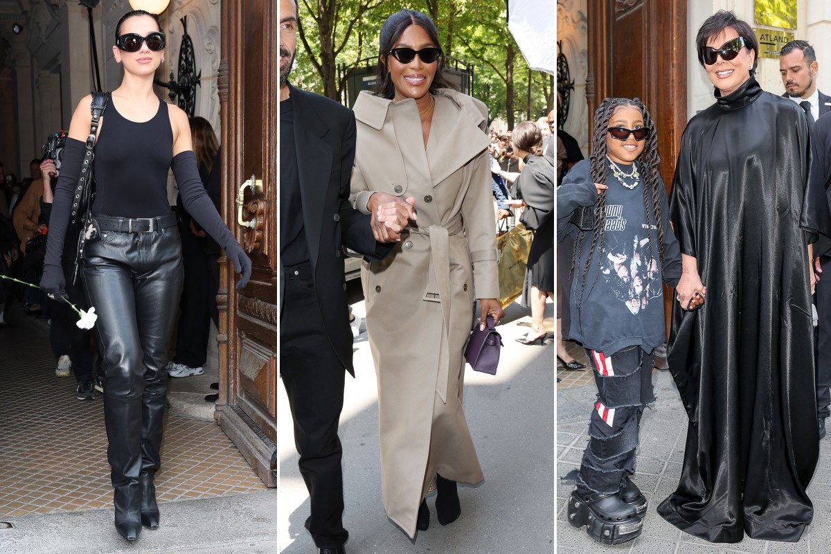 See all the celebrities at the Balenciaga Couture show in Paris