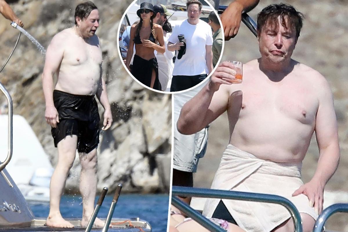 Shirtless Elon Musk Vacations in Mykonos on Luxury Yacht