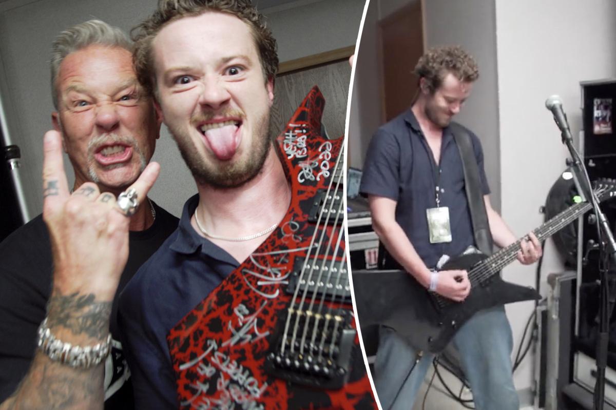 'Stranger Things' Star Joseph Quinn Plays 'Master of Puppets' With Metallica