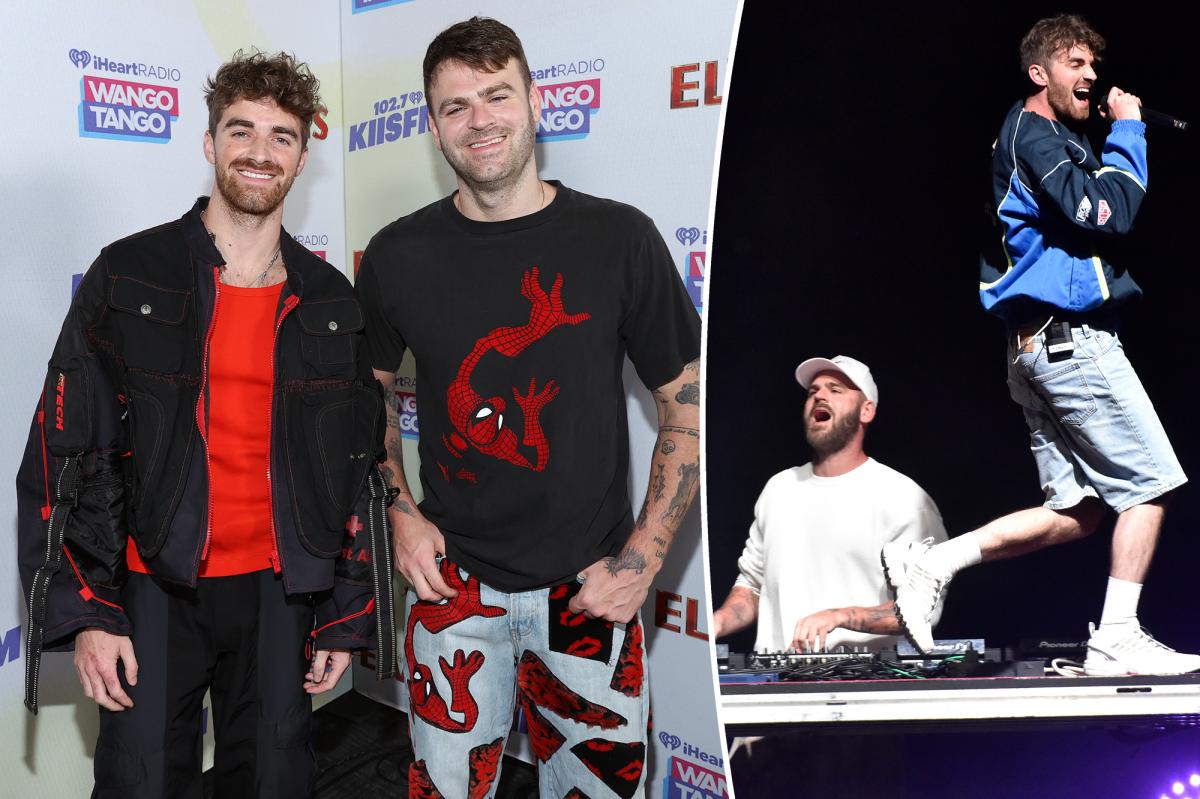 The Chainsmokers perform at the edge of space