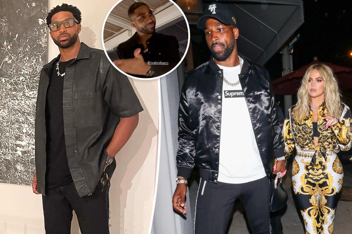 Tristan Thompson partying in Europe for the arrival of his child