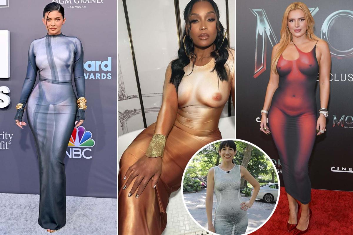 We tried the 'naked' illusion dress that celebrities love