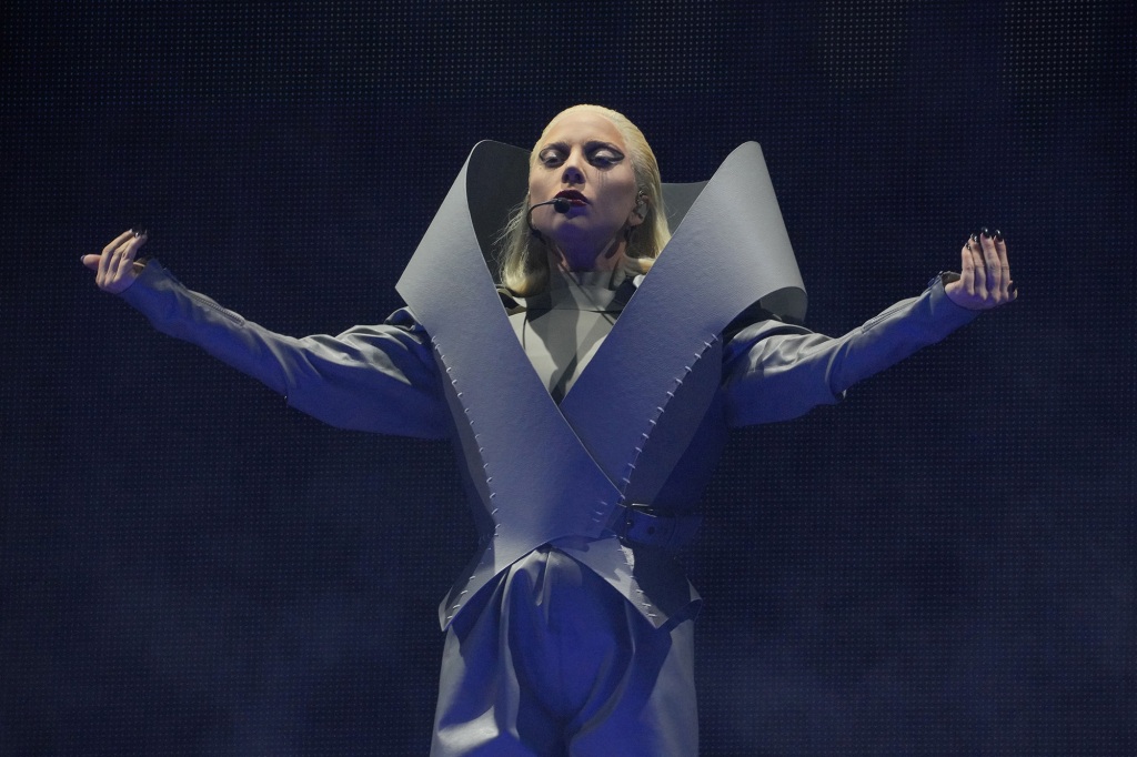 EAST RUTHERFORD, NEW JERSEY - AUGUST 11: (Exclusive Coverage) Lady Gaga performs onstage during The Chromatica Ball Tour at Met Life Stadium on August 11, 2022 in East Rutherford, New Jersey.  (Photo by Kevin Mazur/Getty Images for Live Nation)