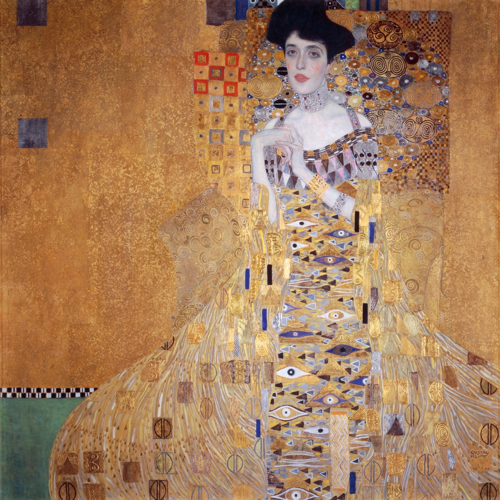 Portrait of Adele Blochbauer, 1907, by Gustav Klimt 