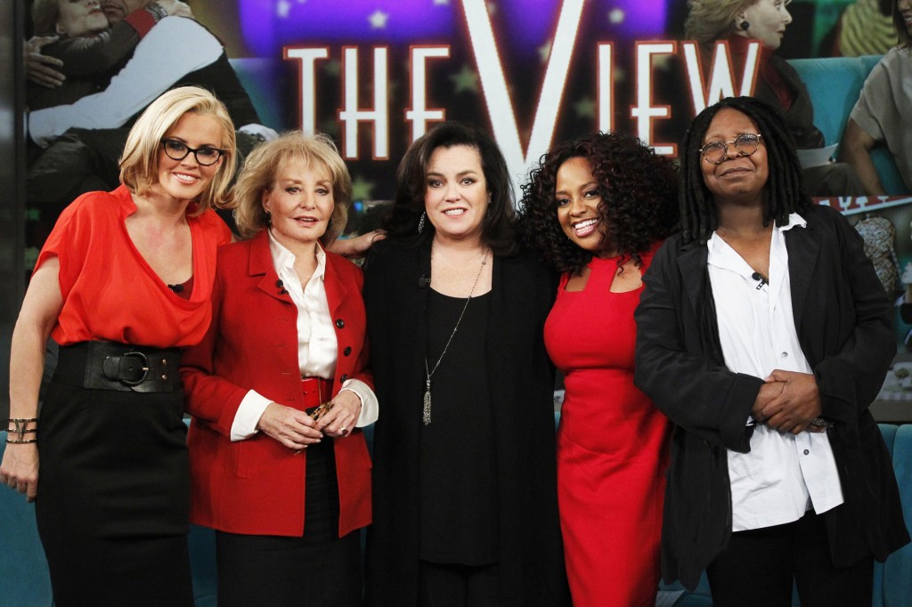 Rosie O'Donnell with her "Vision" co-hosts on Feb 6.