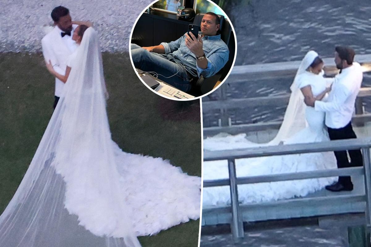 Alex Rodriguez Wears Ex Jennifer Lopez's Wedding Dress Designer