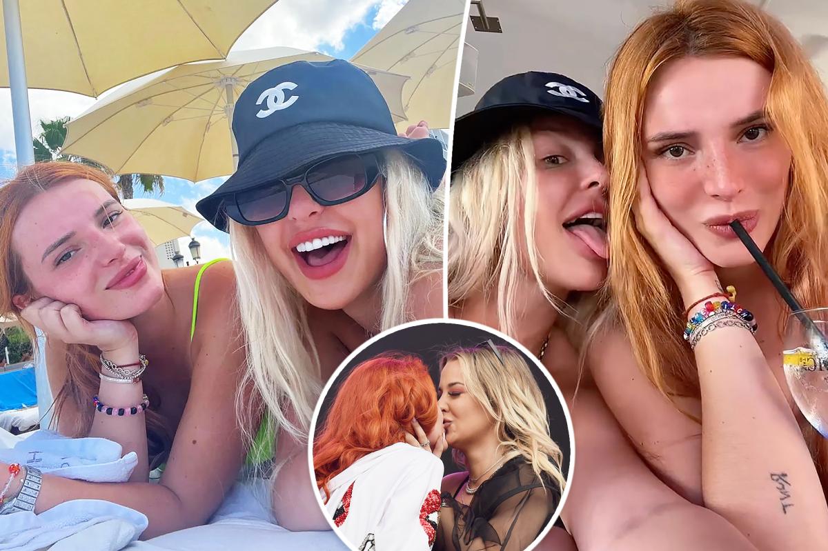 Bella Thorne and ex Tana Mongeau reunite in Ibiza