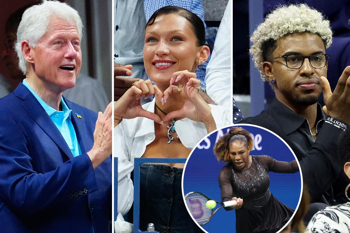 Bill Clinton and Bella Hadid flock to US Open for Serena Williams