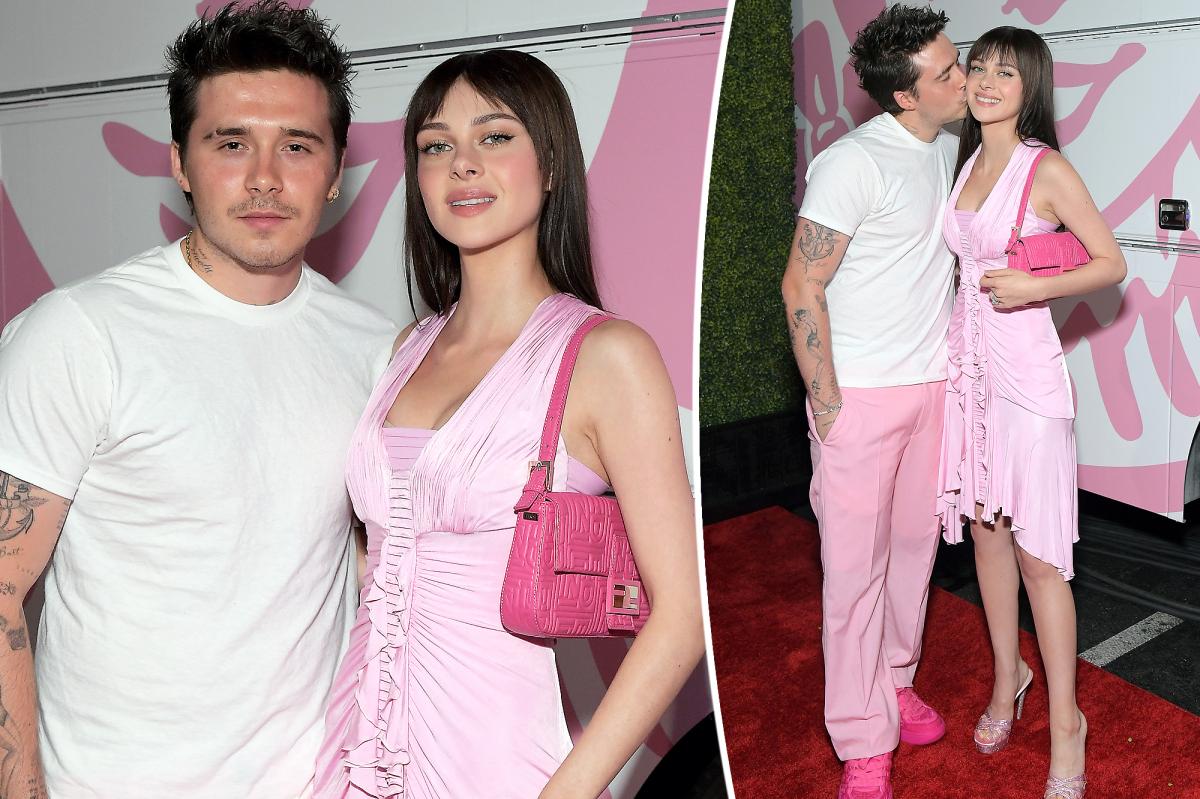 Brooklyn Beckham, Nicola Peltz rock matching pink outfits