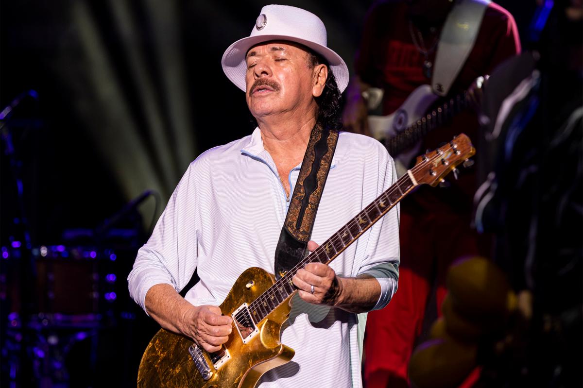 Carlos Santana back on tour after stage collapse