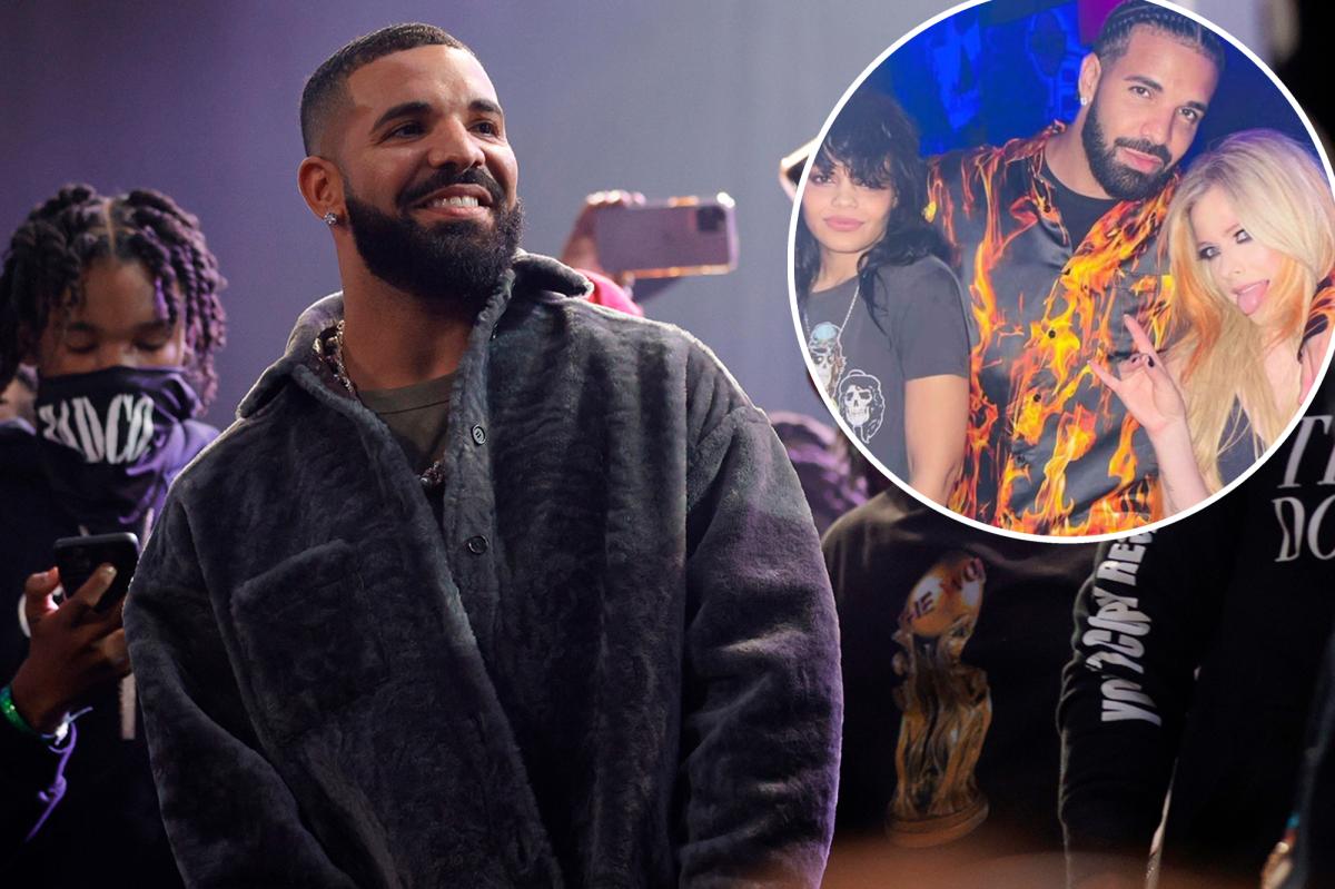 Drake Hangs Out With Avril Lavigne, Fefe Dobson In Toronto