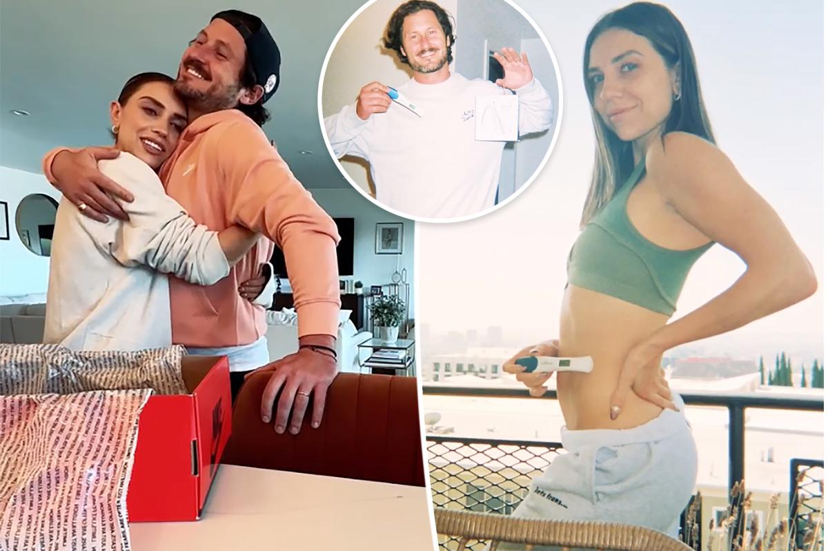 Jenna Johnson shares video telling Val Chmerkovskiy she's pregnant