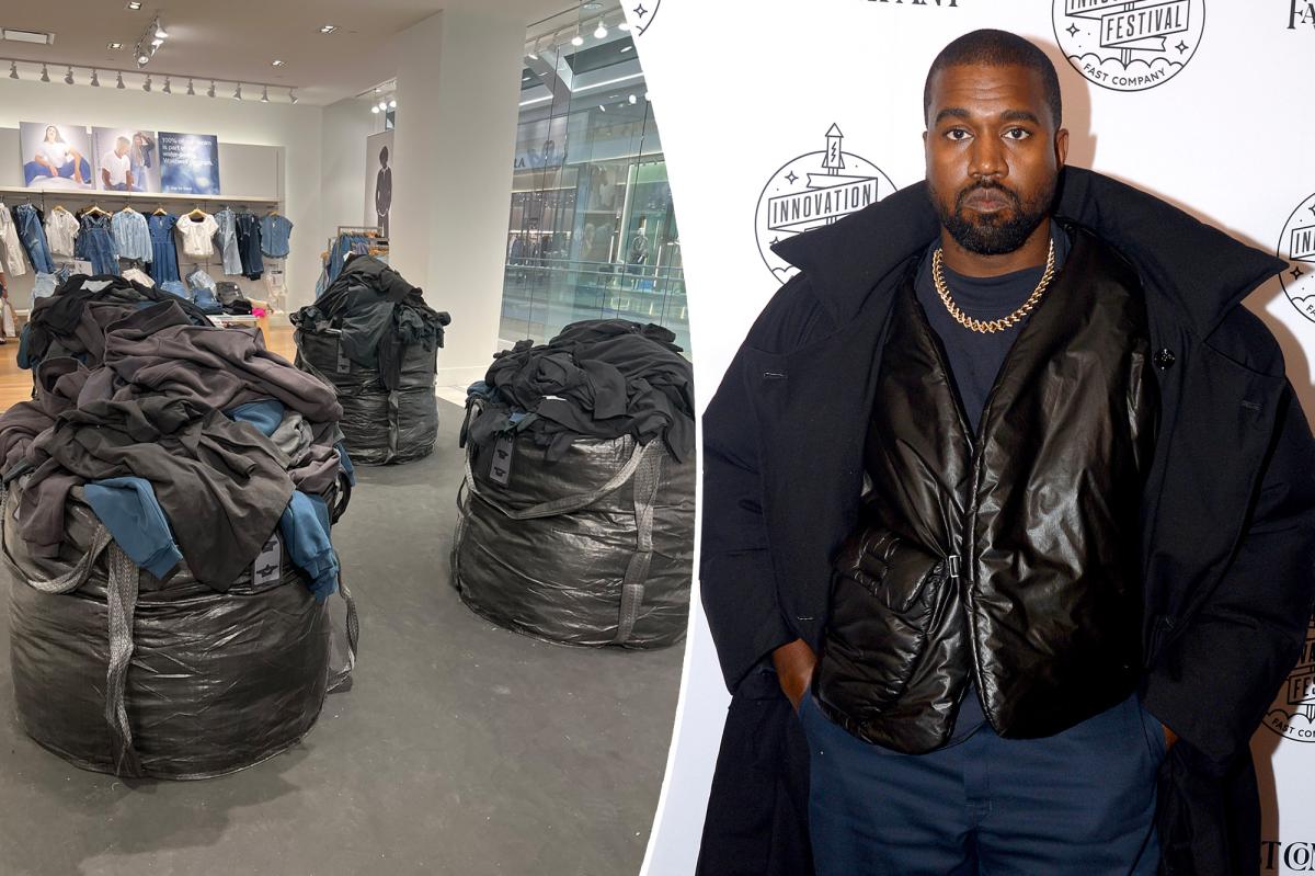 Kanye West criticized for selling new Yeezy Gap clothes in garbage bags
