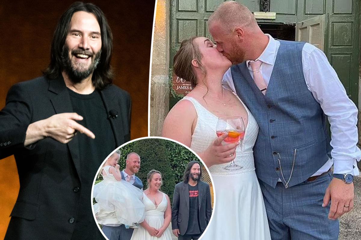 Keanu Reeves crashes couple's wedding, acts 'very friendly'