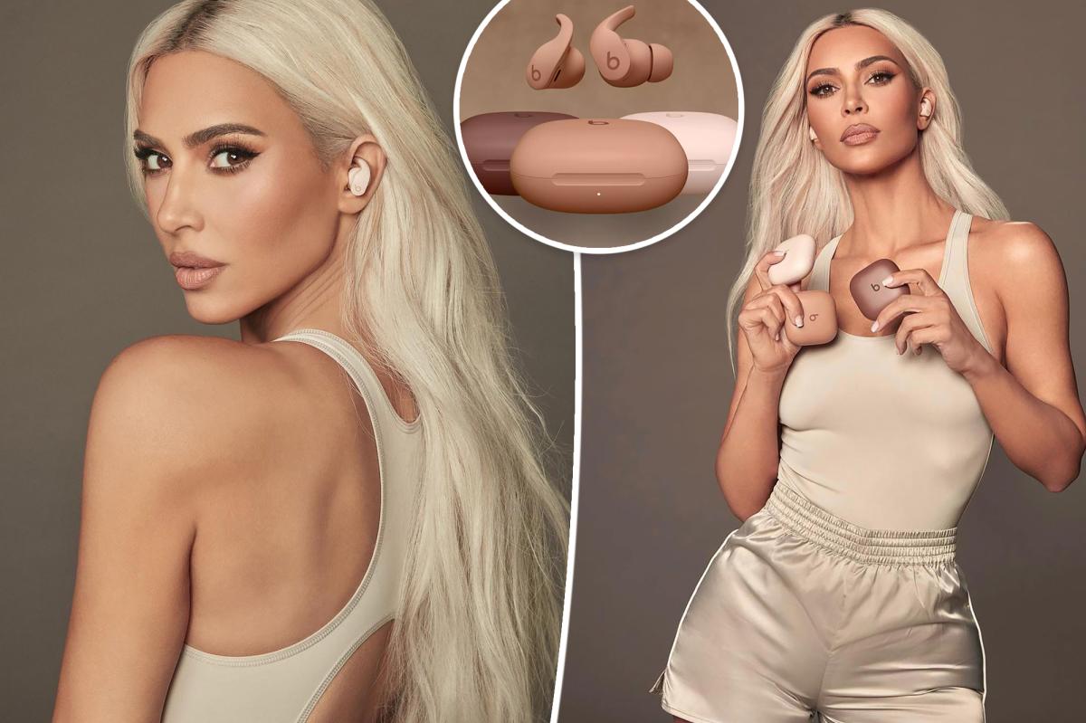 Kim Kardashian debuts neutral Beats x Kim headphone collection